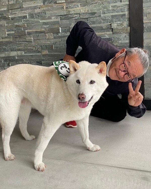 ペットもいっしょに家族写真♪